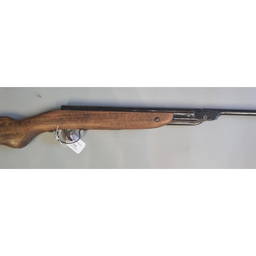 212 - Webley Junior break action air rifle with 33cm barrel and half stock.  Over 18s only.  (B.P. 21% + V... 