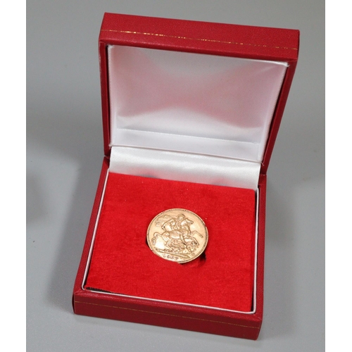 315 - Gold full sovereign dated 1907.  (B.P. 21% + VAT)