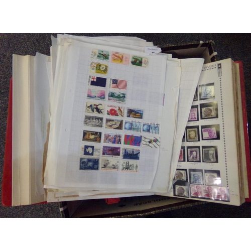 88 - USA mint and used collection of stamps in albums and stockbooks (6) on pages and in plastic file, 10... 