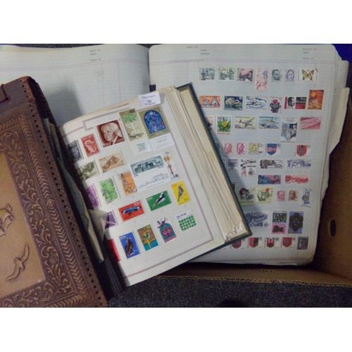 92 - All World collection of mint and used stamps in five large albums.  Many 100s.   (B.P. 21% + VAT)