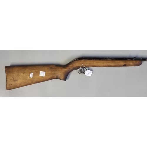 184 - Vintage break action air rifle with 31cm barrel and half stock.  Over 18s only.  (B.P. 21% + VAT)