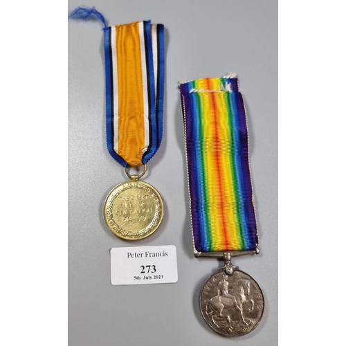 273 - 1914-1918 WWI medal with ribbon, the rim marked '75412 PTE I. H. Goodwin Welsh R', together with Gre... 