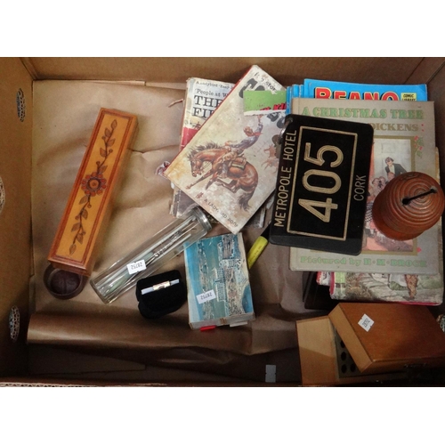 322 - Three boxes of assorted items to include: various table lamp bases, illuminated globe, ginger jar co... 