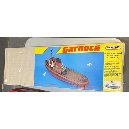 402 - Garnock Caldercraft Model Kits, 1:48 scale of a model of a modern harbour tug, in original box.  (B.... 