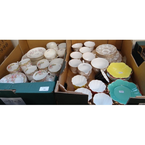 488 - Two boxes of assorted teaware.  (B.P. 21% + VAT)