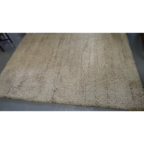 515 - Three modern furnishing rugs, one black ground shag pile design.  (3)  (B.P. 21% + VAT)