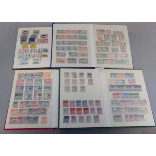 133 - Commonwealth collection of mint and used stamps in four small stockbooks.  Victorian to early Queen ... 