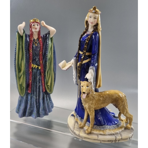 146 - Royal Doulton china figurine, Ellen Terry, HN 3826 No. 25 limited edition of 5000 together with anot... 