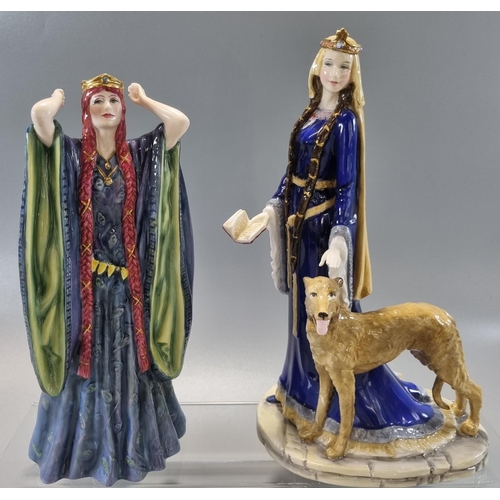 146 - Royal Doulton china figurine, Ellen Terry, HN 3826 No. 25 limited edition of 5000 together with anot... 