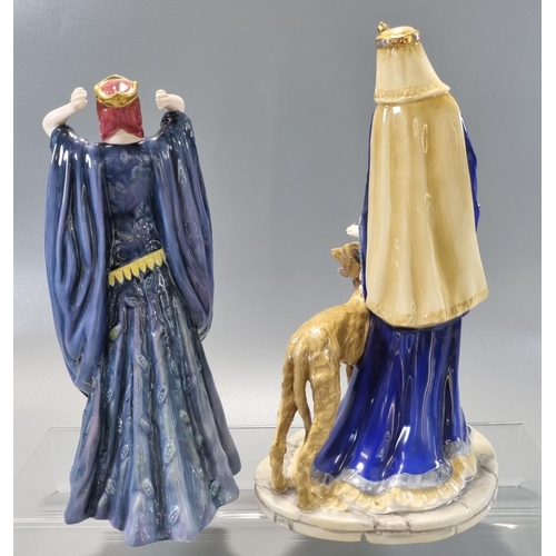 146 - Royal Doulton china figurine, Ellen Terry, HN 3826 No. 25 limited edition of 5000 together with anot... 