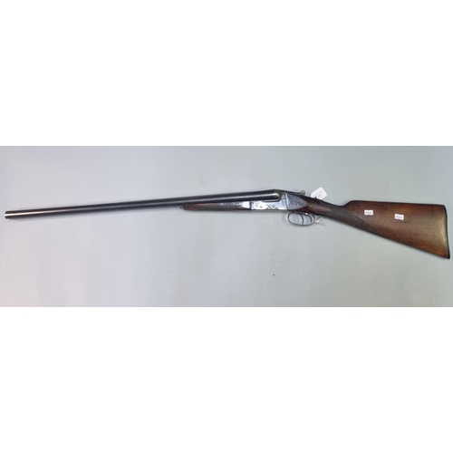 199 - Essex 12 bore side by side box lock non ejector shotgun having 28 inch barrels, game dog engraved ac... 