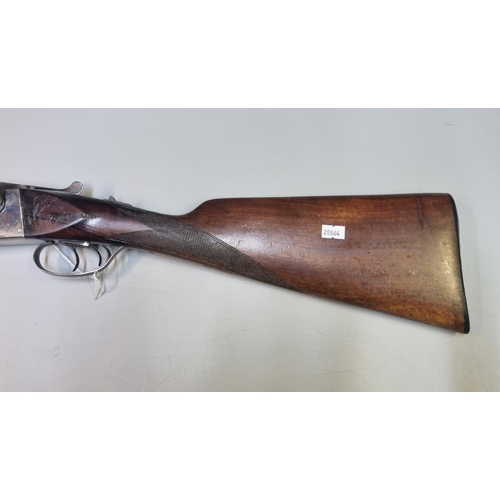 199 - Essex 12 bore side by side box lock non ejector shotgun having 28 inch barrels, game dog engraved ac... 