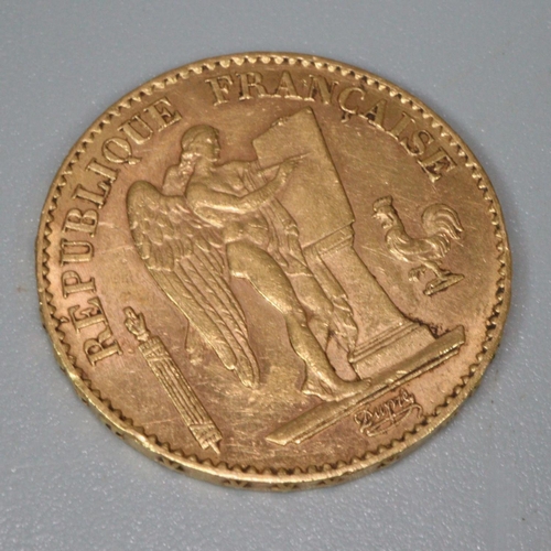 235 - 20 Francs 1895 gold coin.  6.5g. (B.P. 21% + VAT)