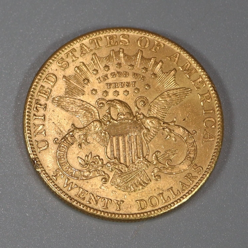 237 - 1907 USA $20 gold coin.  33.5g approx.  (B.P. 21% + VAT)