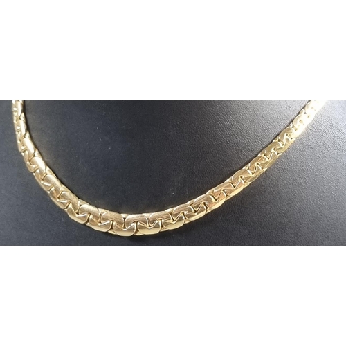 248 - 14ct gold curb necklace.  18.4g.  38.5cm approx.  (B.P. 21% + VAT)