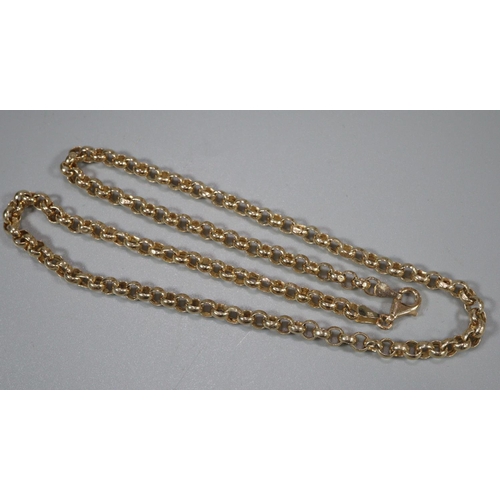 274 - 9ct gold curb link chain stamped 375, 44cm long approx.  8.1g approx.  (B.P. 21% + VAT)