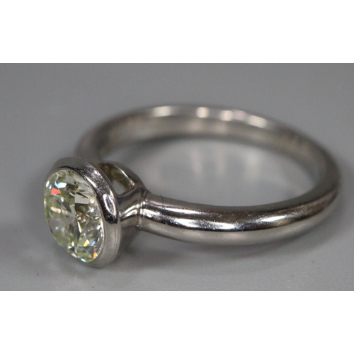 289 - Platinum diamond solitaire ring, stamped 950.  1.15 carats approx.  Size K1/2.  6g approx.  (B.P. 21... 