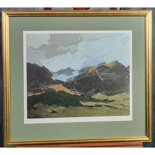 81 - After Sir John Kyffin Williams,RA, KBE (Welsh 1918-2006), Snowdonia mountain landscape, limited edit... 