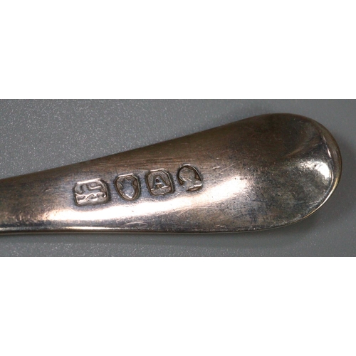 228 - 18th century silver spoon dated London 1796.  0.74 troy oz approx.  (B.P. 21% + VAT)