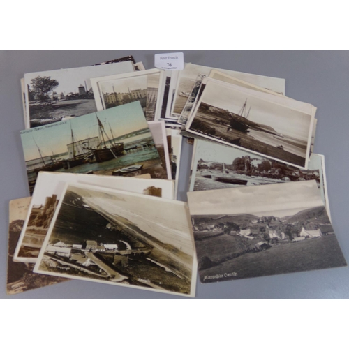 76 - Postcards, small selection of Pembrokeshire cards, 40+.  (B.P. 21% + VAT)