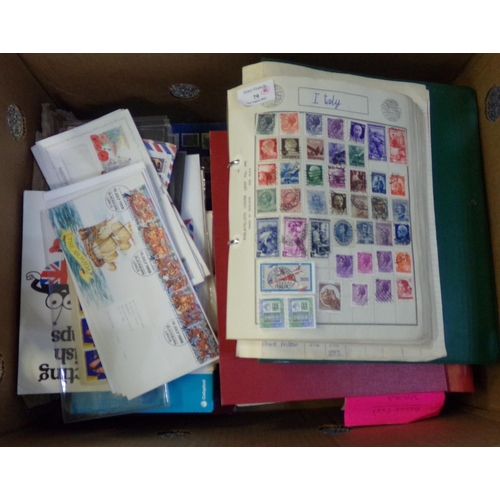 79 - All world collection of stamps in albums and stockbooks and range of FDCs in box and loose.  (B.P. 2... 