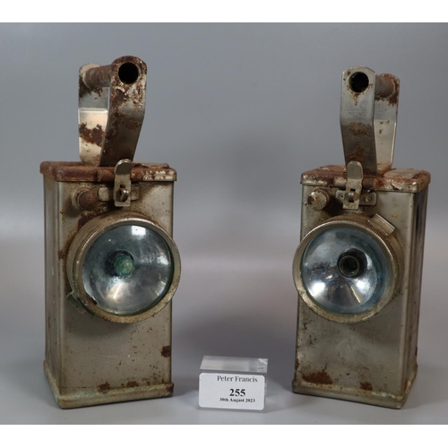 255 - 1960s Miner's lamps by NIFE (NH10), believed to have been used by the Railways, Police and Armed For... 