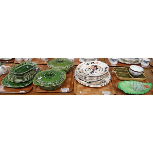 263 - Four trays of mostly china to include: TG Green & Co Ltd Church Gresley pottery 'Hunt Club' design p... 