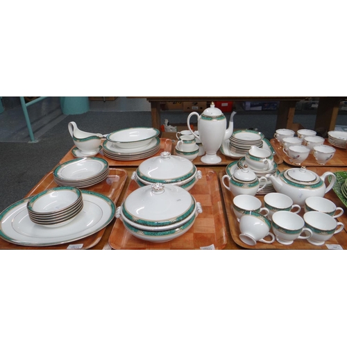 264 - Five trays of Wedgwood 'Lambourn' design items to include: twenty two piece tea set with teapot, twe... 