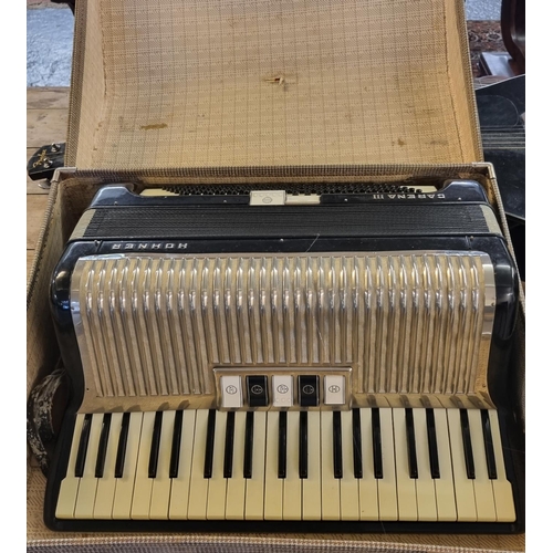 407 - Hohner Carena 3 piano accordion in original case.   (B.P. 21% + VAT)