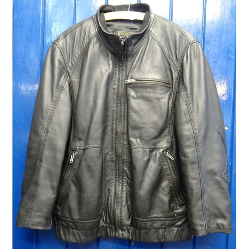 416 - Vintage 'Woodland Leather' size 2XL bomber jacket.   (B.P. 21% + VAT)