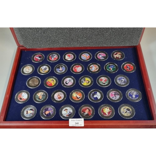 268 - The Morgan Mint, complete Elvis Movies Colorized Half Dollars in original case with COA.  (B.P. 21% ... 