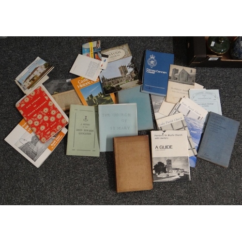 298 - Box of books and ephemera of local interest to include: black and white photo from 1968 of the re-op... 