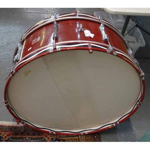 377 - Vintage Premier Percussion Parade bass drum.   (B.P. 21% + VAT)