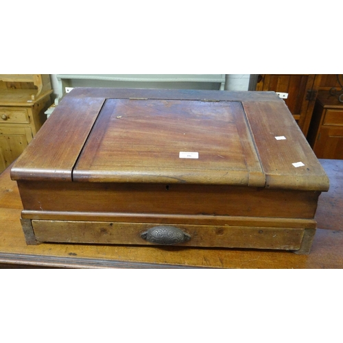 486 - Early 20th century table top school/clerk's desk.  (B.P. 21% + VAT)