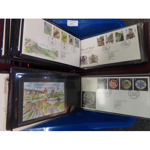 102 - Great Britain collection of First Day Covers in nine albums 1966 to 1992 period.(B.P. 21% + VAT)