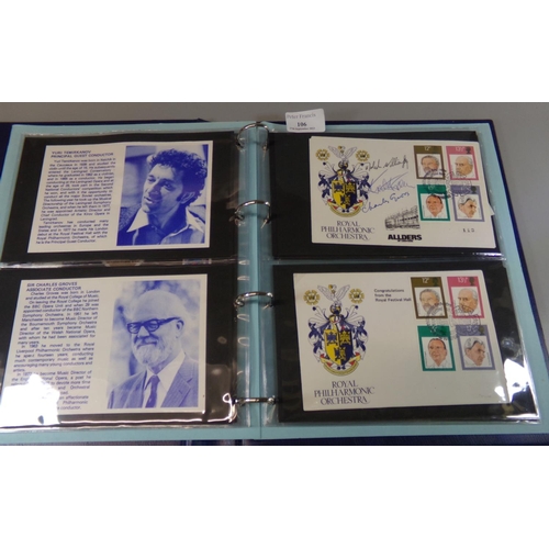 106 - Royal Philharmonic Orchestra collection of various mint & used stamps and First Day Covers with spec... 