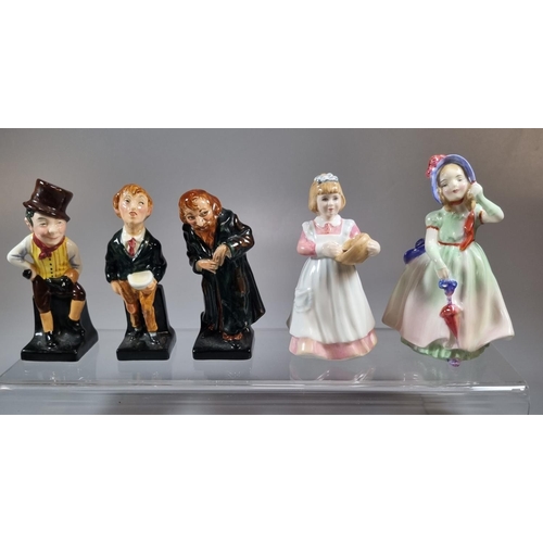 134 - Collection of Royal Doulton figurines to include: 'Sam Weller', 'Fagan', 'Oliver Twist', 'Mother's H... 