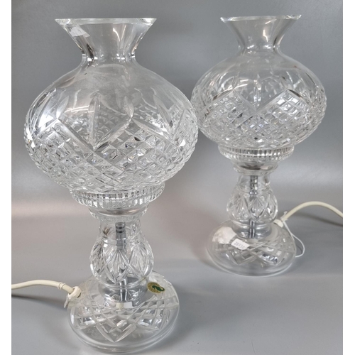 72 - Pair of Waterford crystal Inishmaan C & W table lamps. Both in original boxes. (2)
(B.P. 21% + VAT)