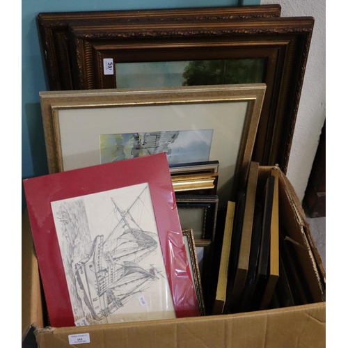 155 - Large box of assorted furnishing pictures, various.  (B.P. 21% + VAT)