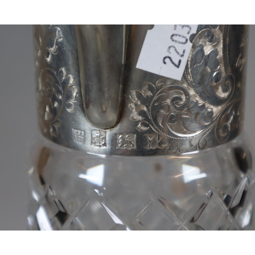 217 - Late 20th century silver presentation Claret jug 'Auto Service Garage 25 Years Loyal Service' by Cha... 