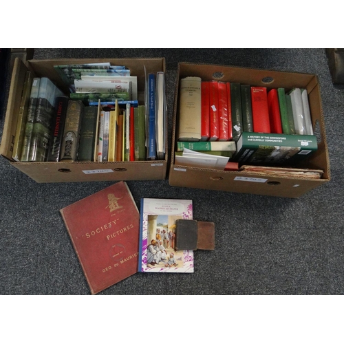 367 - Two boxes of vintage books to include: various Welsh interest and Welsh language; various volumes of... 