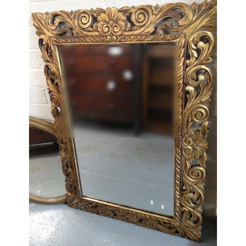 470 - Modern Florentine style gilt wood mirror.  85x120cm approx.(B.P. 21% + VAT)