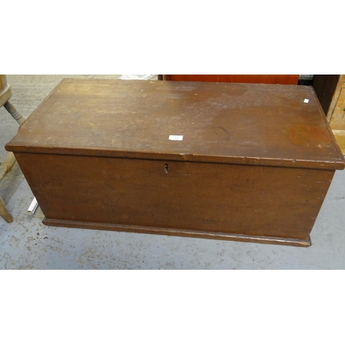 573 - Stained pine artisans box/chest.   (B.P. 21% + VAT)