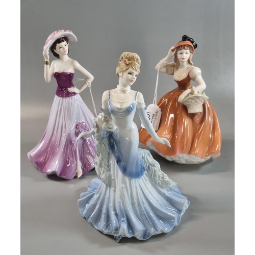 103 - Three Coalport porcelain figurines to include: Ladies of Fashion 'Carol', 'Debbie' Figurine of the Y... 