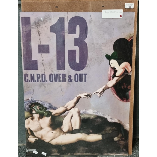 130 - Framed poster 'L-13 CNPD Over and Out'.  70x50cm approx.   (B.P. 21% + VAT)