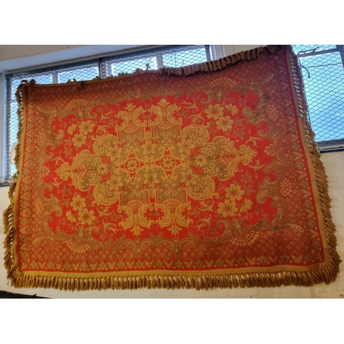 520 - Large red ground foliate decorated Casa Pupo rug.  194x280cm approx.   (B.P. 21% + VAT)