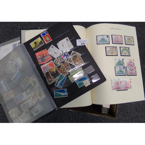 64 - Great Britain collection of mint and used stamps and First Day Covers in albums and stockbooks.   (B... 