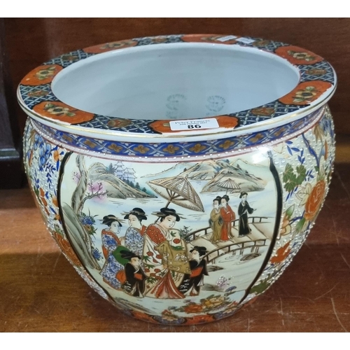 86 - Modern Chinese fish tank bowl/jardinière.   (B.P. 21% + VAT)