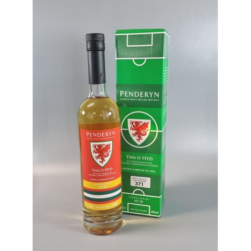 371 - Bottle of Penderyn Single Malt Welsh Whisky, 'Ymar O Hyd' Icons of Wales No. 10 in original box.  70... 