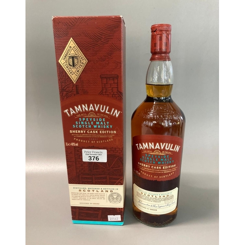 376 - Bottle of Tamnavulin Speyside Single Malt Scotch Whisky sherry cask edition.  1L.  40% vol.  In orig... 